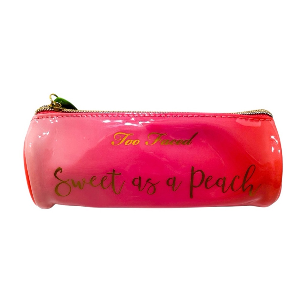 NWOT Too Faced Sweet as a Peach Collectors Edition Makeup Toiletry Travel Pouch